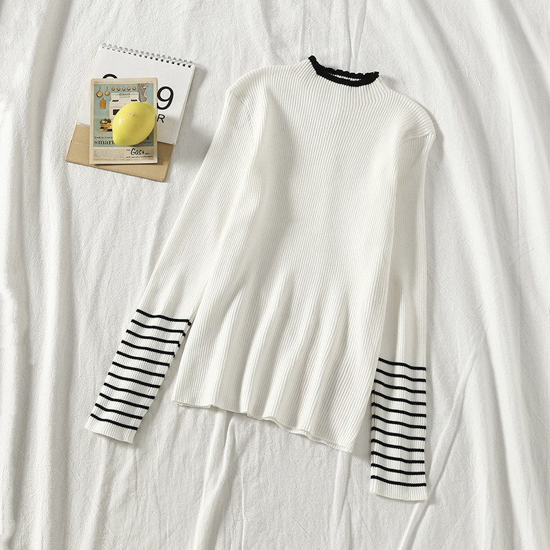 Női hosszú ujjú pulóver három színben