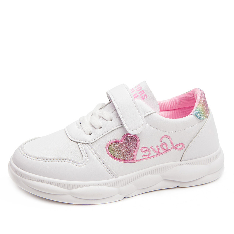 Alkalmi gyerekcipő két színben hímzéssel - lányoknak