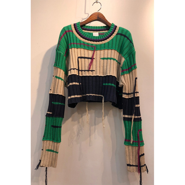 Női téli pulóver O-nyakú - rövid modell két színben