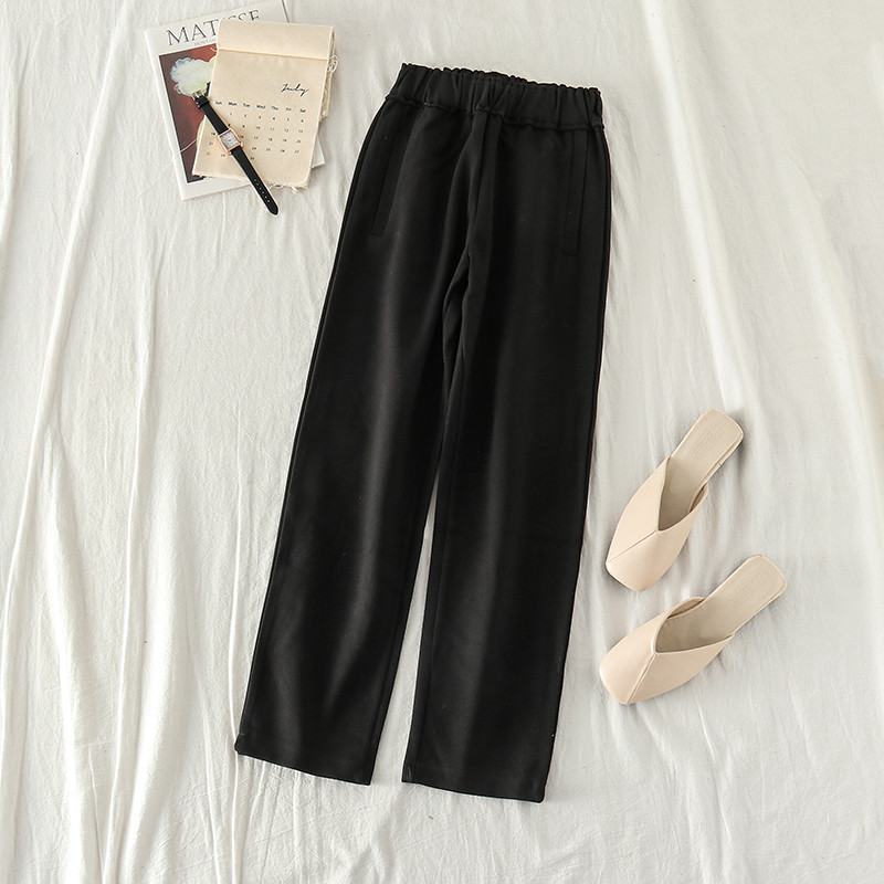 Elasztikus női nadrág bézs és fekete színben