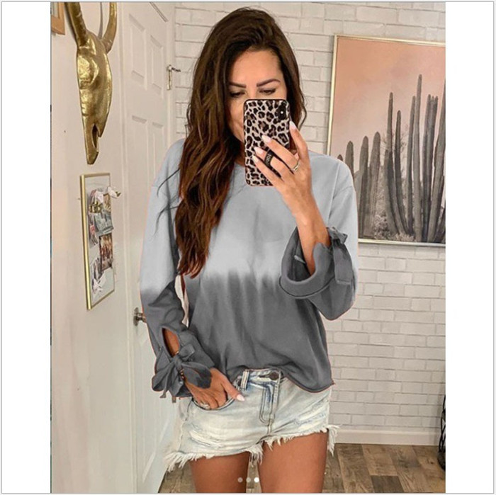 Γυναικεία  μπλούζα σε  διάφορα  χρώματα και κορδέλα στο μανίκι σε διάφορα χρώματα