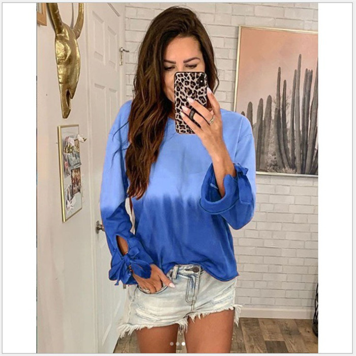 Γυναικεία  μπλούζα σε  διάφορα  χρώματα και κορδέλα στο μανίκι σε διάφορα χρώματα