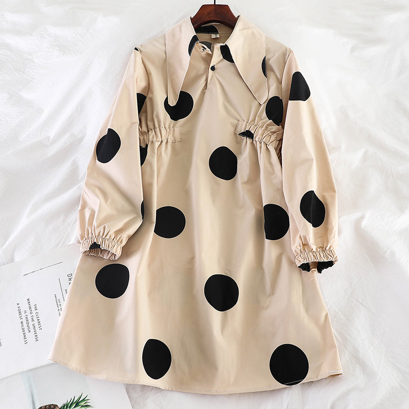 Alkalmi női ruha, hosszú ujjal és gombokkal, négy színben