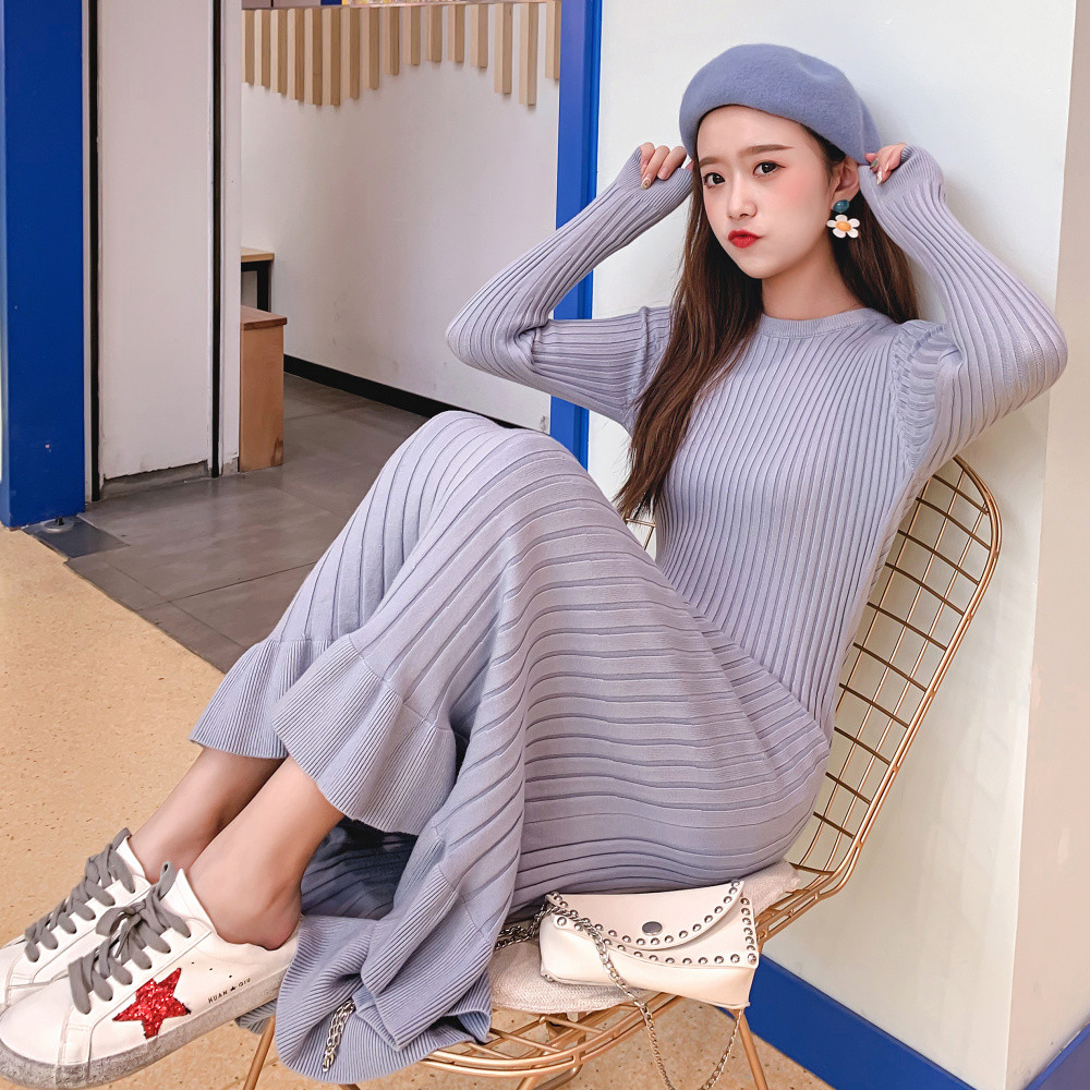 Γυναικείο φθινοπωρινό  φόρεμα  σε τέσσερα χρώματα