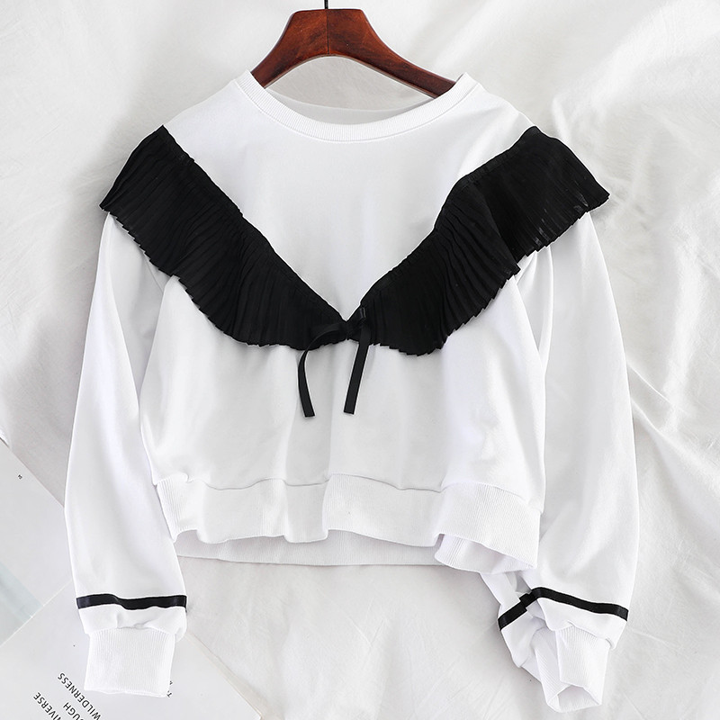 Καθημερινή  γυναικεία μπλούζα με κορδέλα και λαιμό O σε διάφορα χρώματα