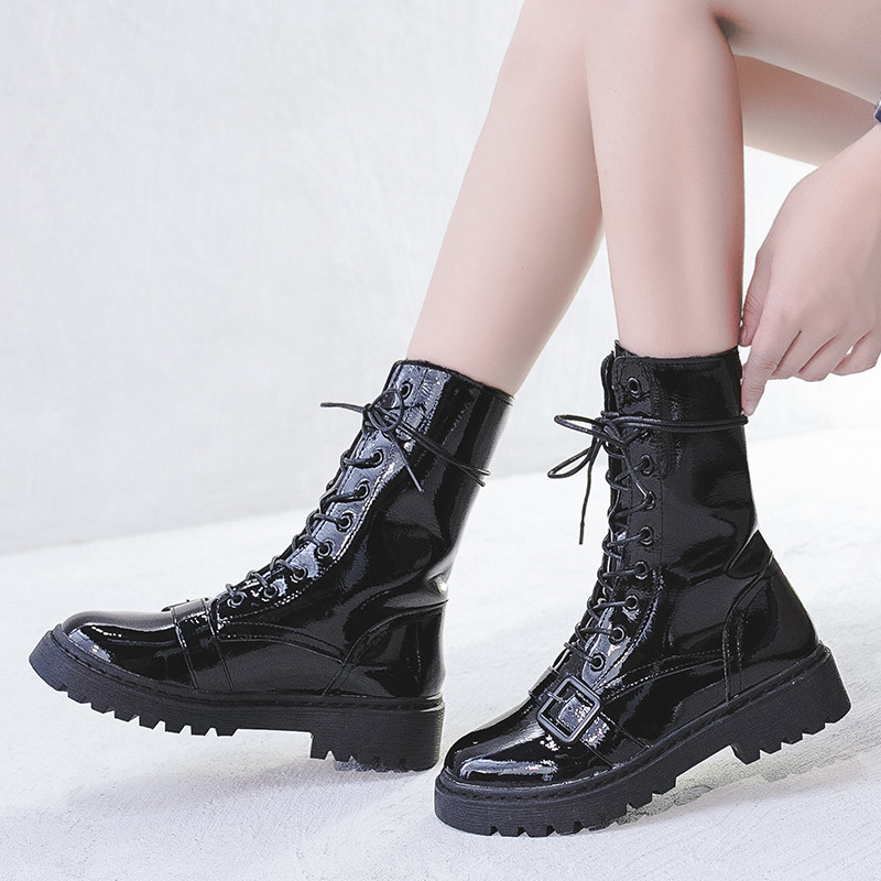 Aktuális női kubai fekete fém csattal