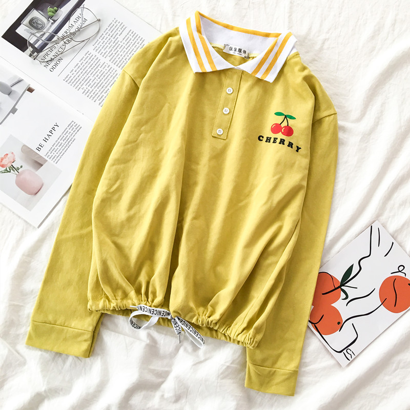 Női alkalmi blúz három színben gallérral és gombokkal