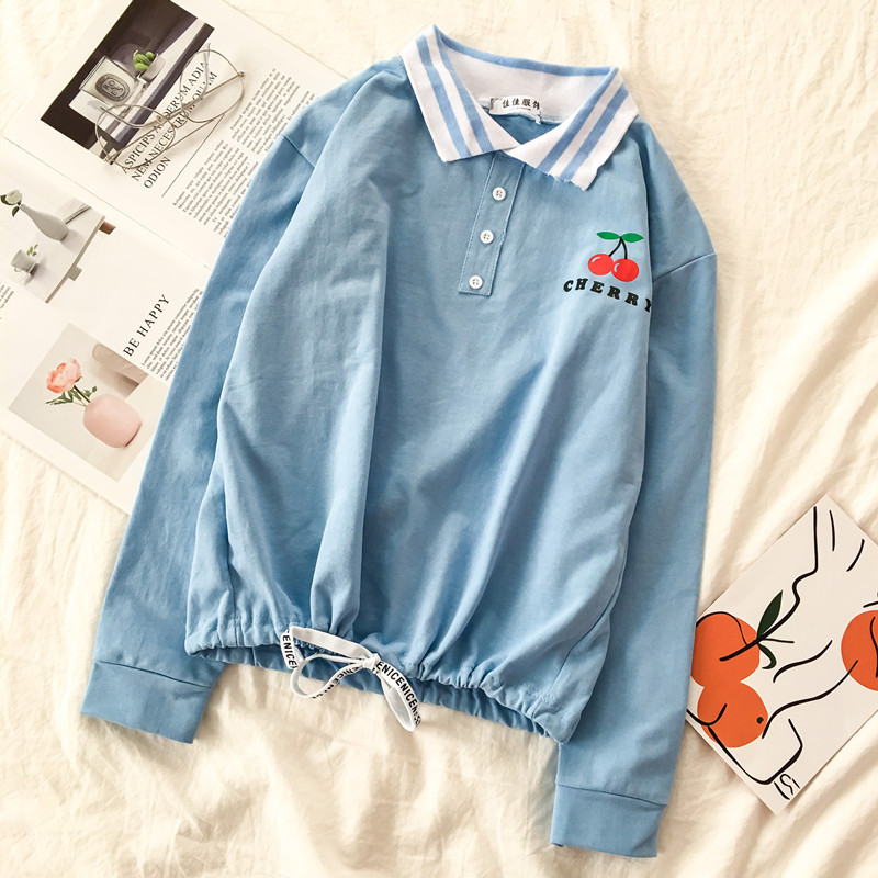 Női alkalmi blúz három színben gallérral és gombokkal