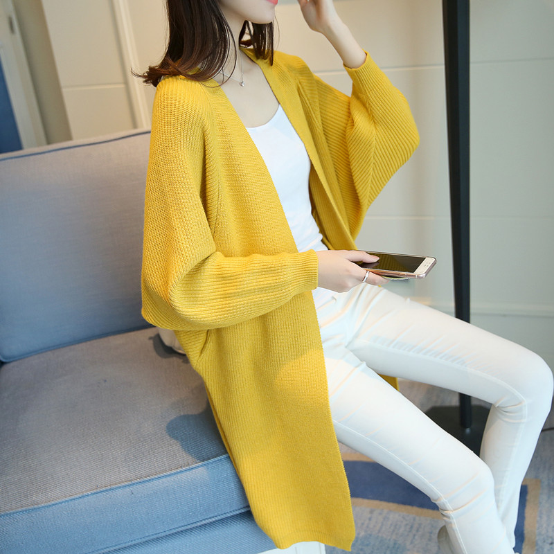 Cardigan de dama model nou cu maneci late in mai multe culori