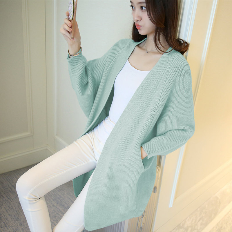 Cardigan de dama model nou cu maneci late in mai multe culori