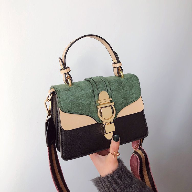 Geanta de dama eleganta cu inchidere metalica cu manere lungi si scurte in patru culori