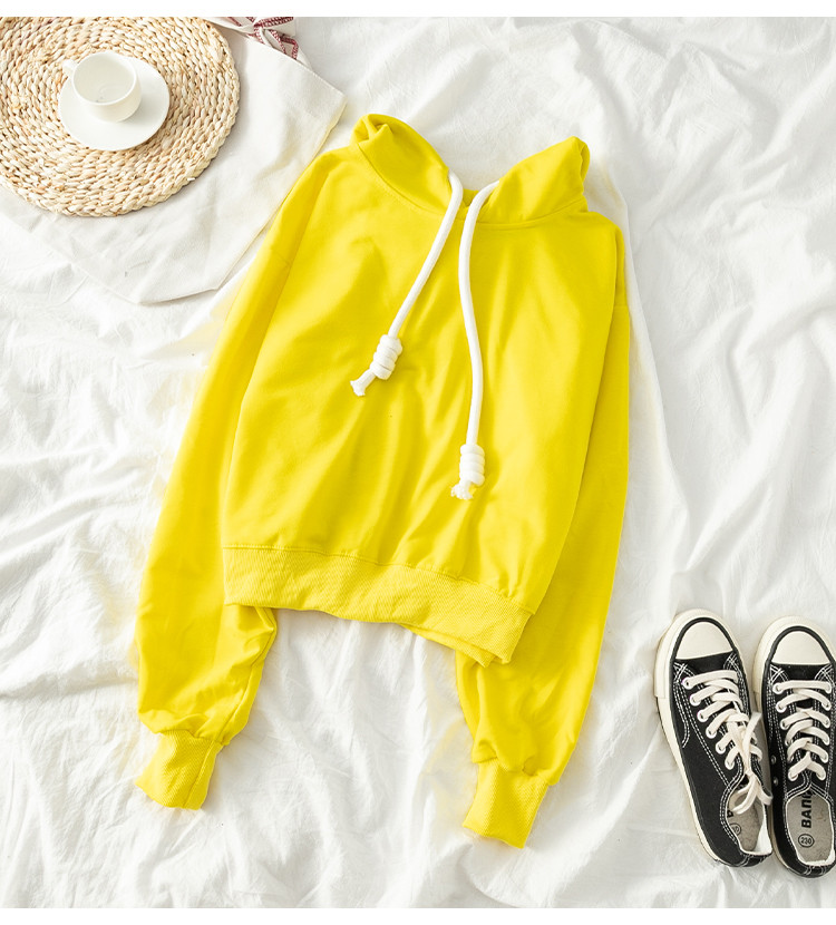 Bluza de dama in verde si galben cu cravate si gluga