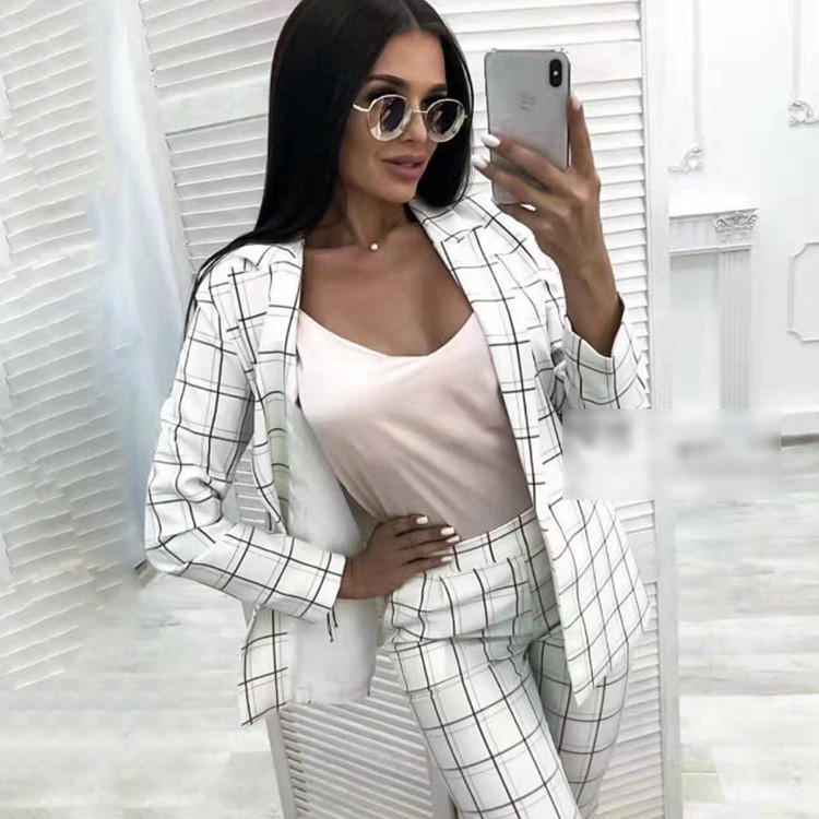 Set de dama modern din doua piese jacheta + pantaloni in mai multe culori