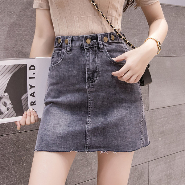 Fusta de dama moderna in doua culori - model drept