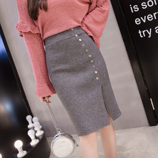 Fusta de dama in trei culori cu fanta