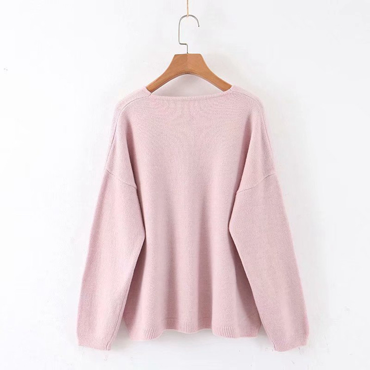 Pulover casual dama in cinci culori - model larg