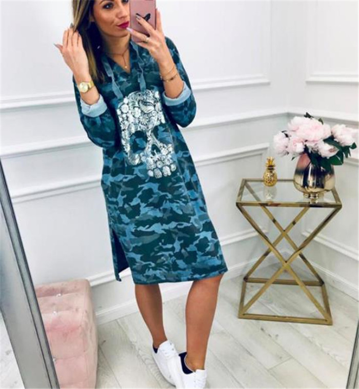 Tunica casual dama cu gluga si aplicatie in doua culori