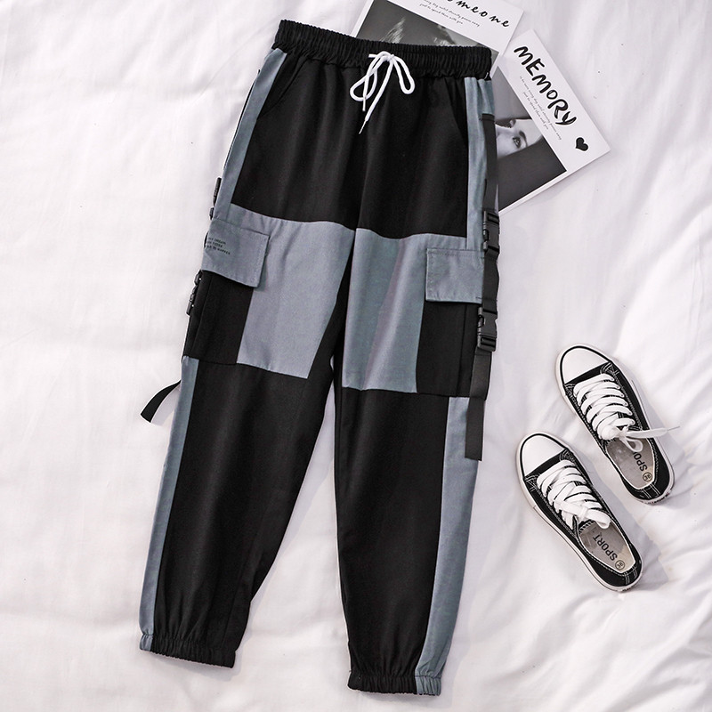 Γυναικεία casual παντελόνια με πλευρικές τσέπες και ελαστική μέση σε πολλαπλά χρώματα