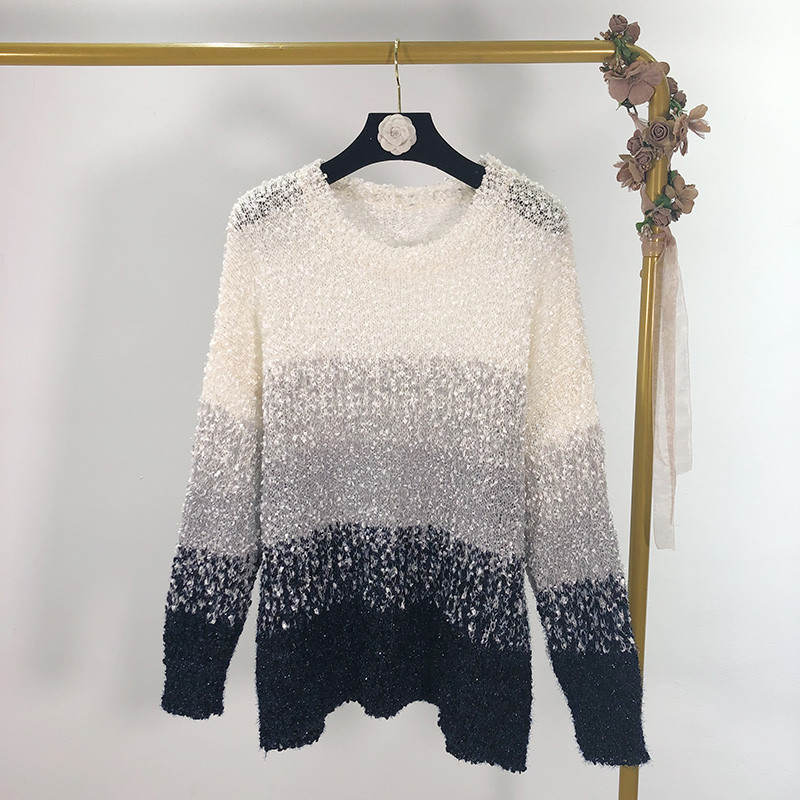 Pulover de dama cu culori irizate - doua culori