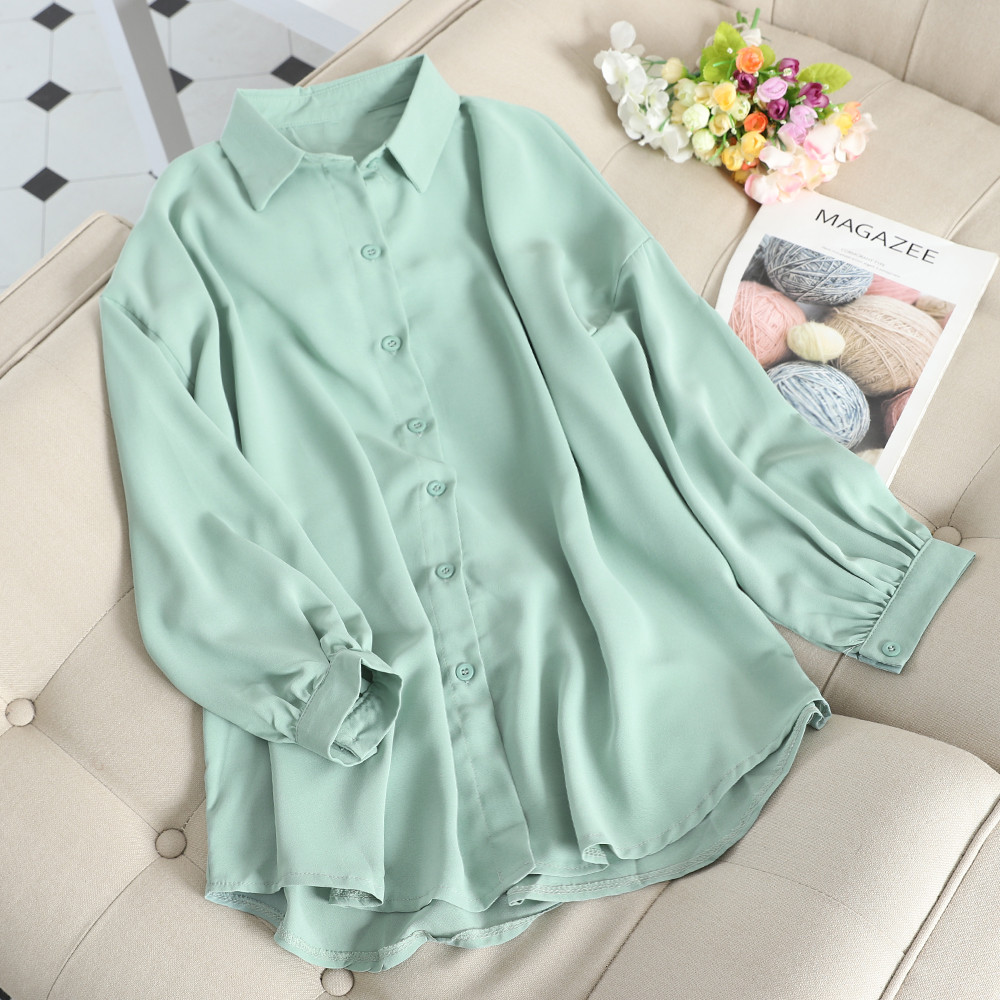 Camasa de dama model uni cu guler clasic in mai multe culori