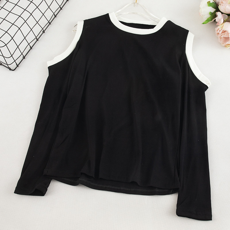 Bluză casual de damă cu umerii goi în patru culori