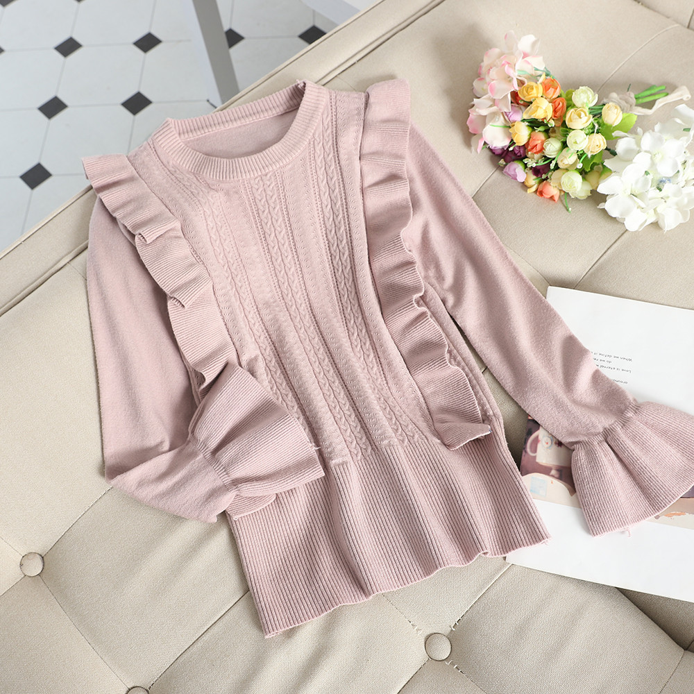 Pulover de dama modern cu decolteu oval in diferite culori