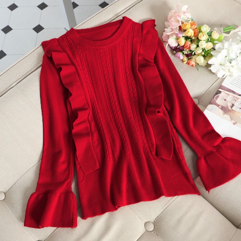 Pulover de dama modern cu decolteu oval in diferite culori