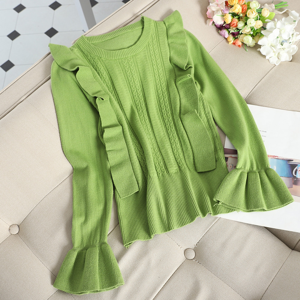 Pulover de dama modern cu decolteu oval in diferite culori