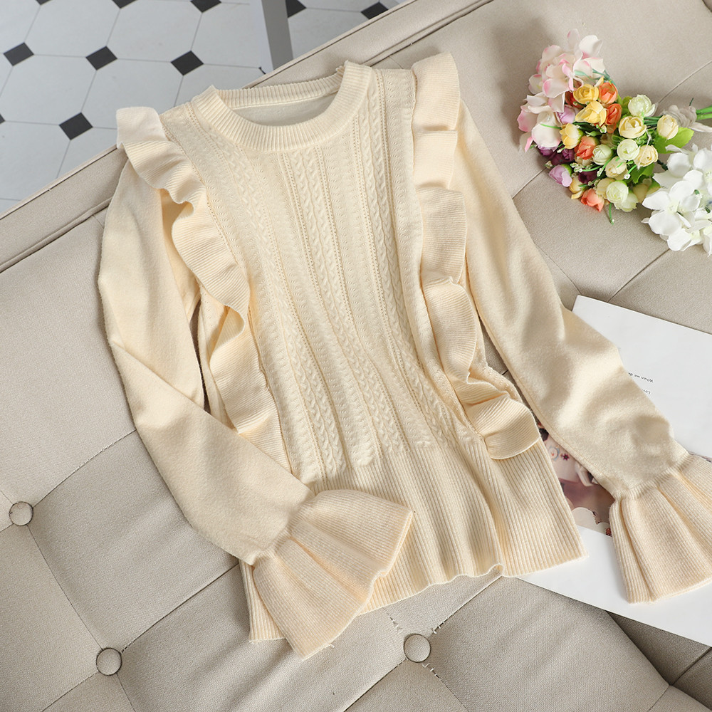 Pulover de dama modern cu decolteu oval in diferite culori