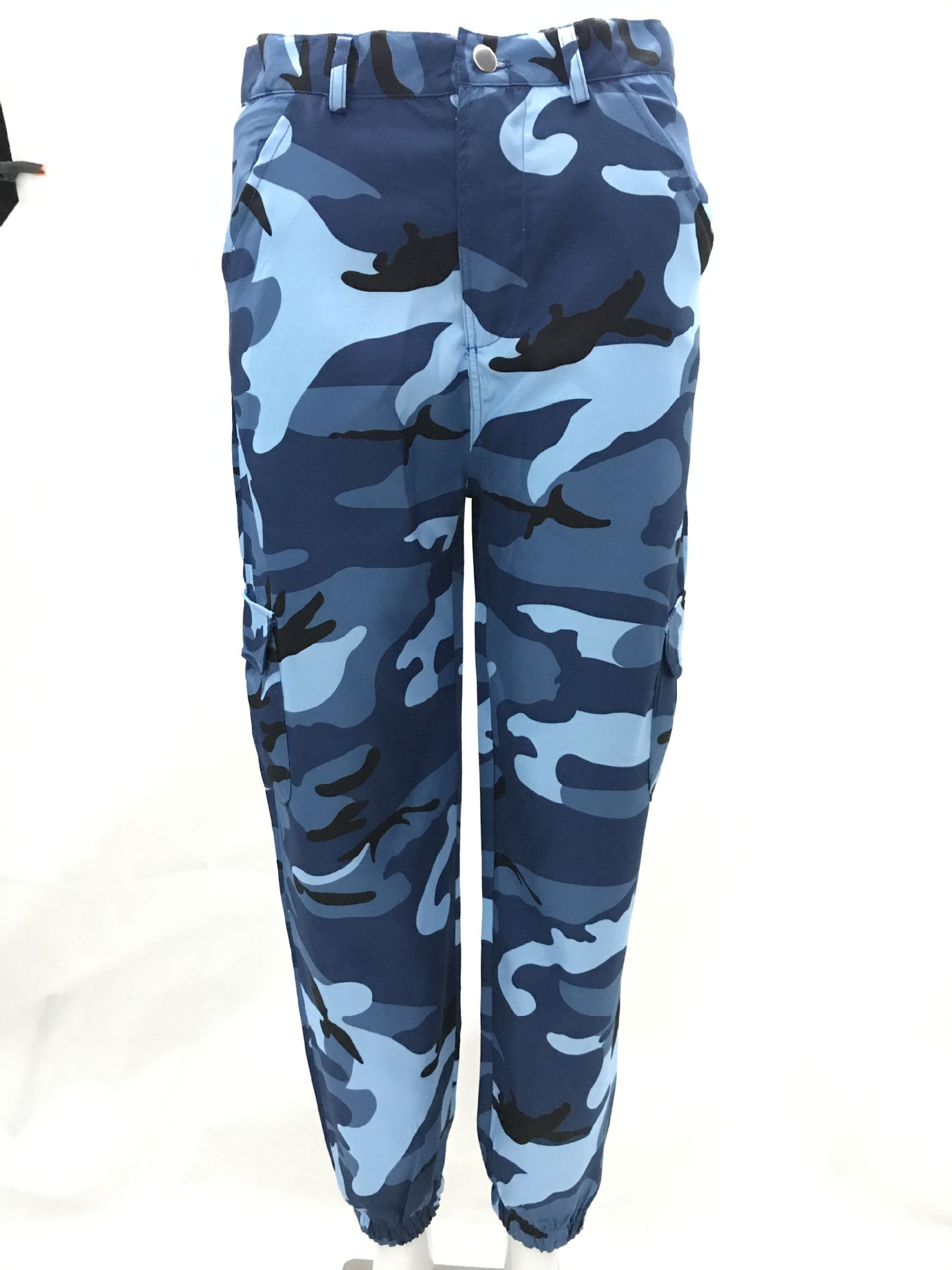 Pantaloni casual dama de camuflaj in mai multe culori