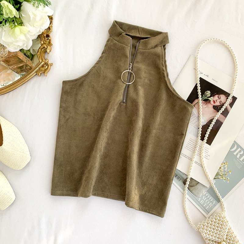 Maiou de zi cu fermoar de damă în patru culori