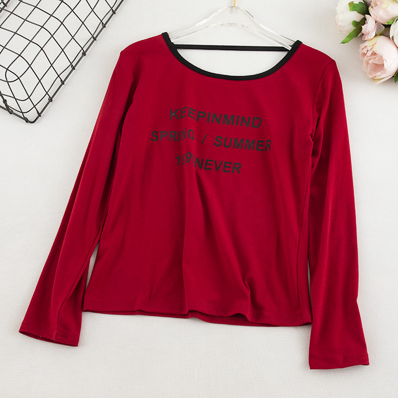 Bluză de damă modernă în patru culori cu inscripții