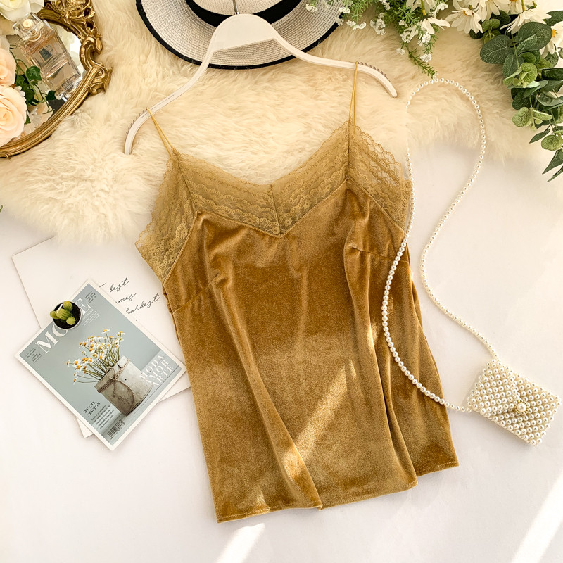 Maiou de damă de zi cu zi cu bretele subțiri în diferite culori