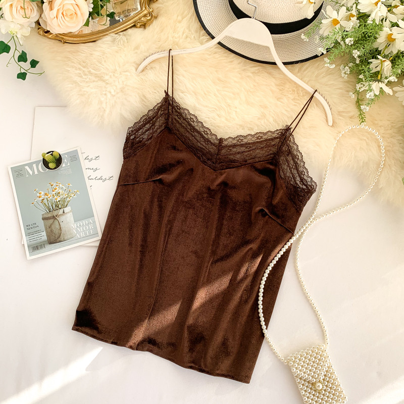 Maiou de damă de zi cu zi cu bretele subțiri în diferite culori