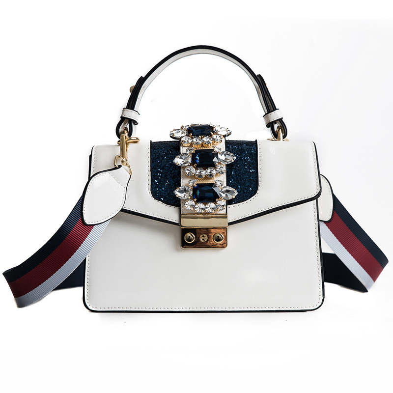 Κομψή γυναικεία τσάντα με πέτρες σε τρία χρώματα
