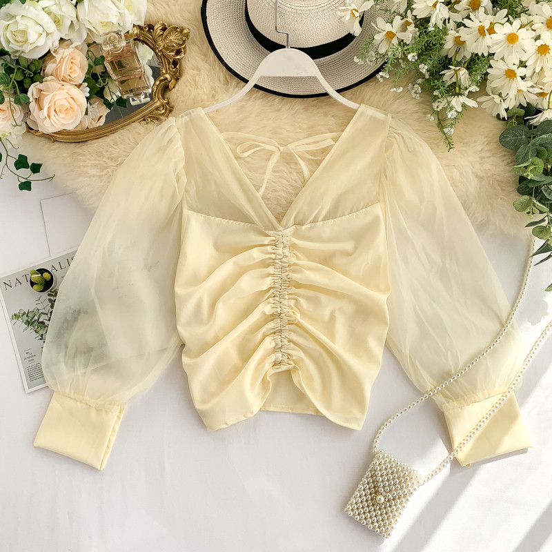 Cămașă modernă de damă cu cravate în mai multe culori