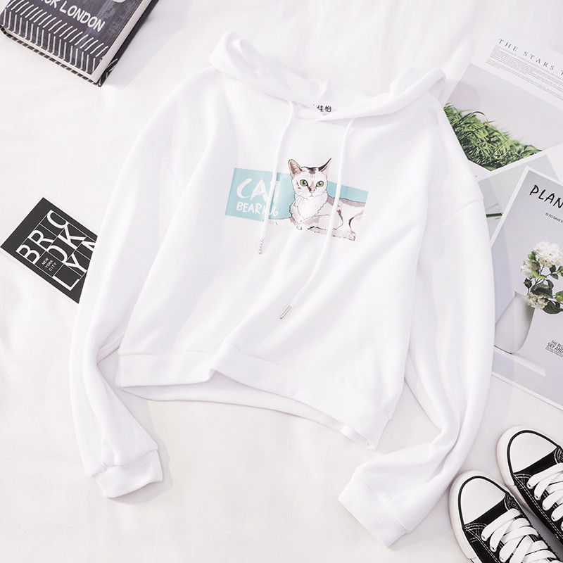 Hanorac de dama cu aplicatie si gluga in mai multe culori