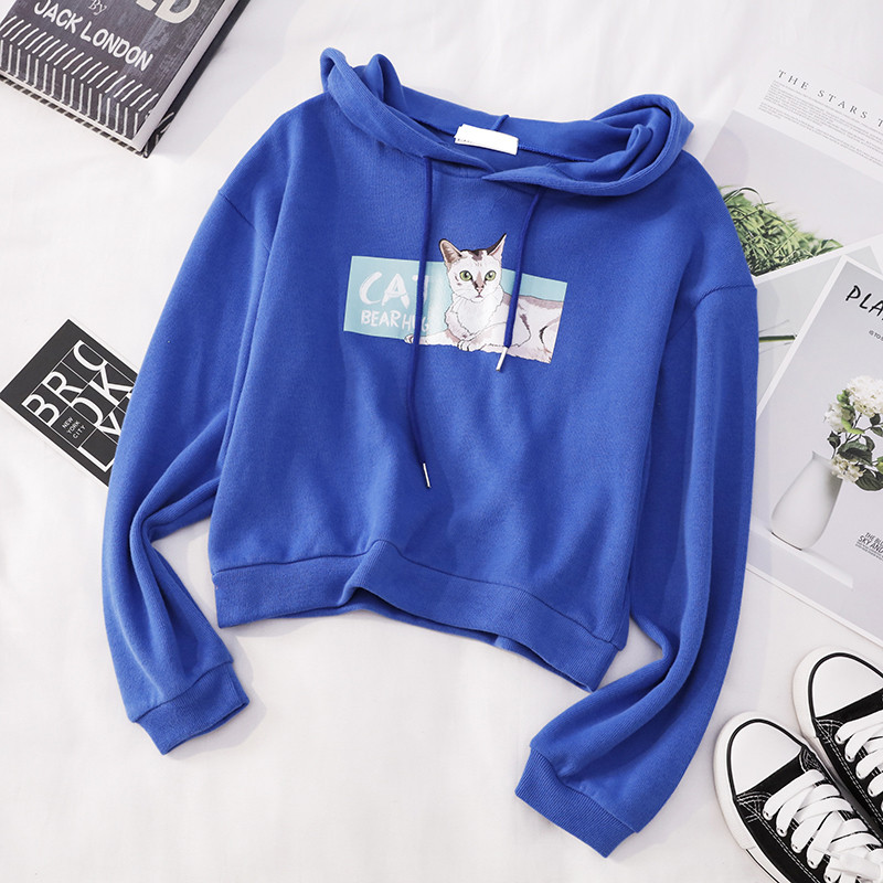 Hanorac de dama cu aplicatie si gluga in mai multe culori