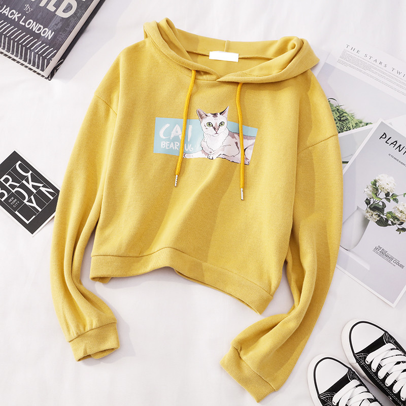 Hanorac de dama cu aplicatie si gluga in mai multe culori