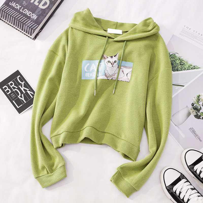 Hanorac de dama cu aplicatie si gluga in mai multe culori