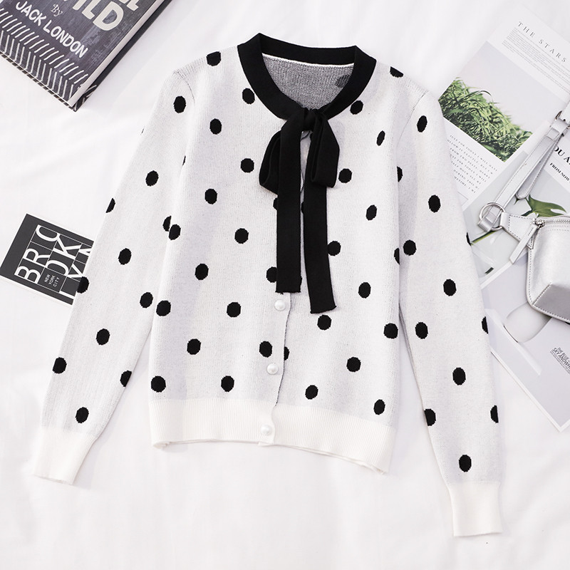 Cardigan de dama cu nasturi si cravate in mai multe culori