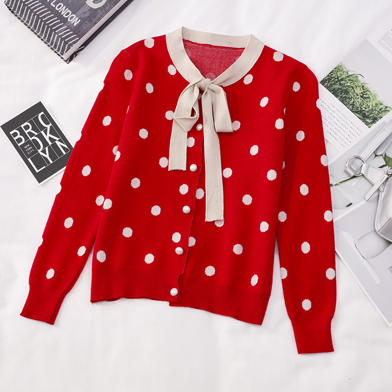 Cardigan de dama cu nasturi si cravate in mai multe culori