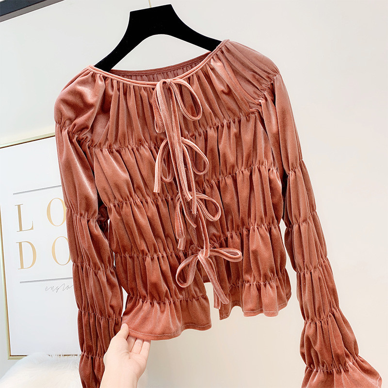 Γυναικείο πουκάμισο με δεσμούς σε διάφορα χρώματα