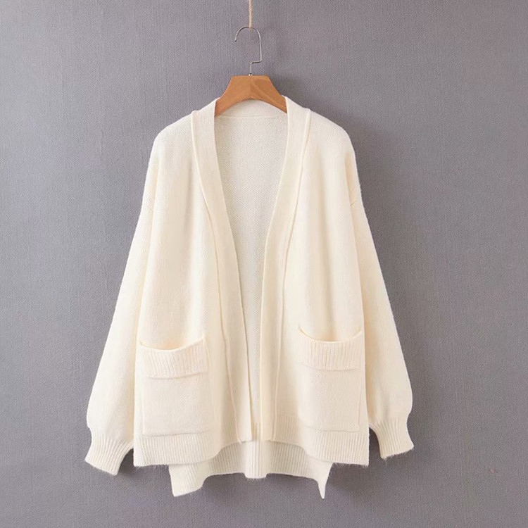 Γυναικεία καθημερινή ζακέτα χωρίς κουμπιά σε τρία χρώματα