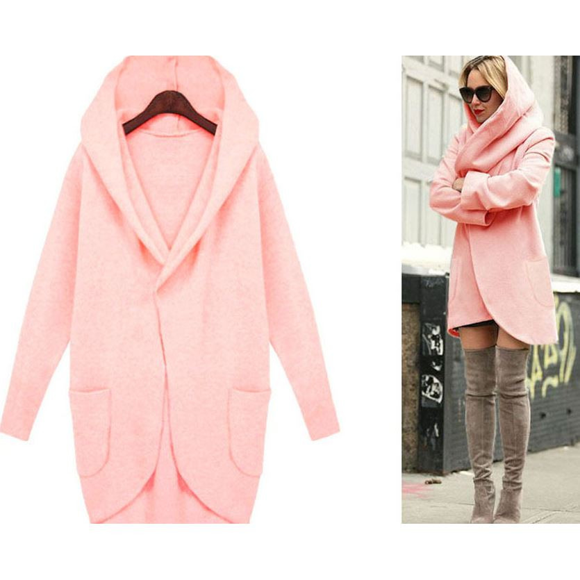 Modern női mellény zsebbel és kapucnival, három színben