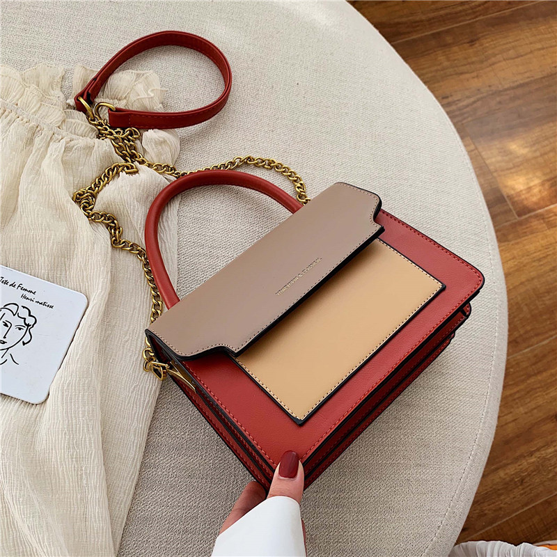 Geanta de dama moderna cu maner lung din piele ecologica