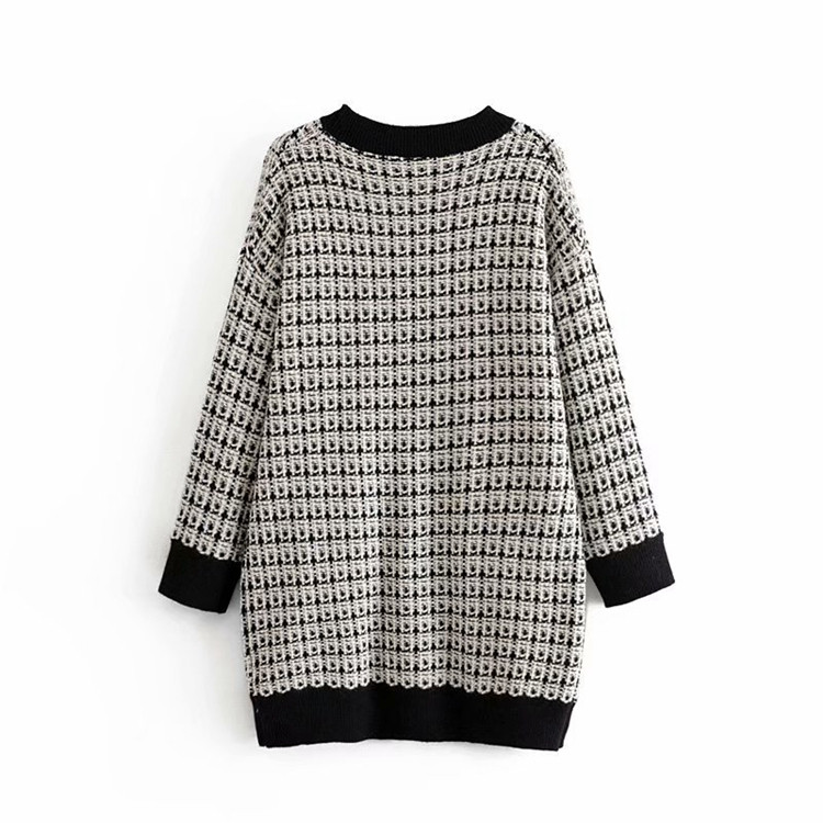 Rochie de dama scurta tricotata cu buzunare