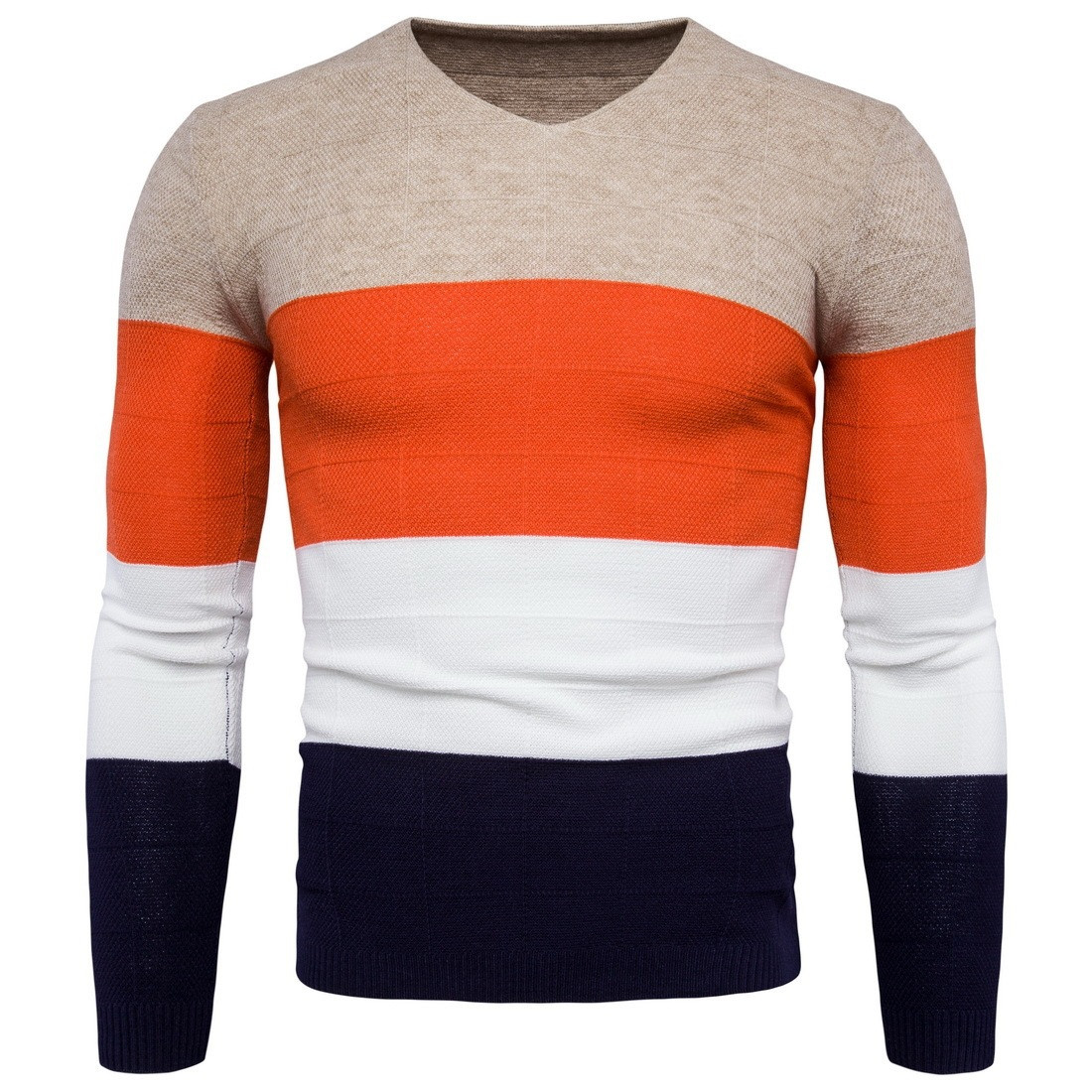 Pulover modern pentru bărbați, cu mâneci lungi, în trei culori