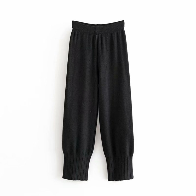 Γυναικείο καθημερινό πλεκτό παντελόνι μήκους 9/10