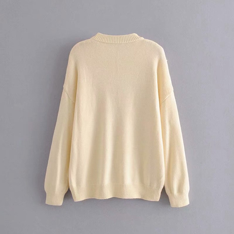 Női pulóver ovális nyakkivágással bézs, szürke és barna színekben